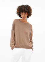 Coupe Regular Fit Maille Pull-over en cachemire maple sugar