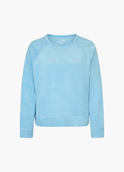 Coupe Regular Fit Sweat-shirts Sweat-shirt en tissu éponge faded aqua