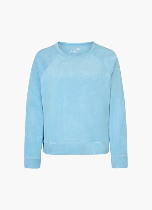 Regular Fit Sweatshirts Terrycloth - Sweater faded aqua