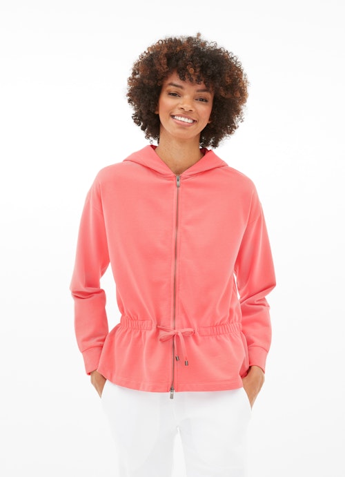 Regular Fit Jackets Hooded Sweat Blouson coral