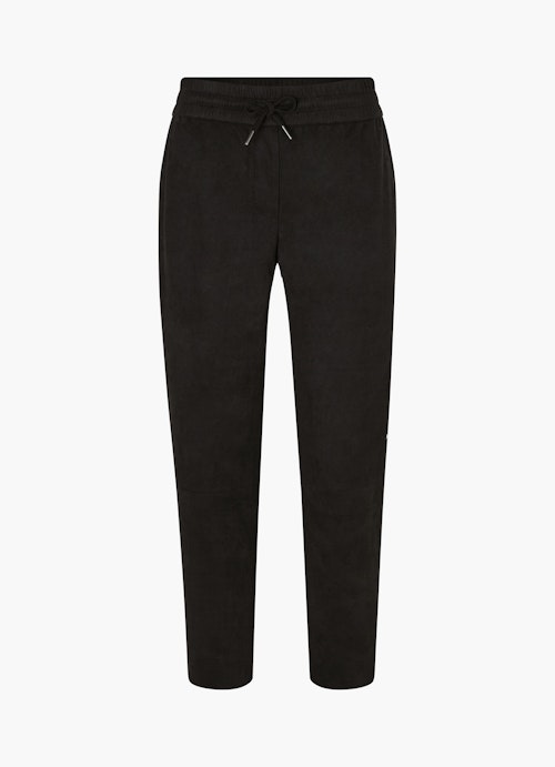 Casual Fit Pants Tech Velours - Trousers black