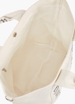One Size Accessoires Canvas Logo Shopper Bag eggshell