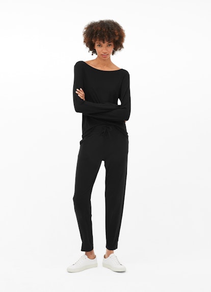 Coupe Slim Fit Pantalons Pantalon en jersey black