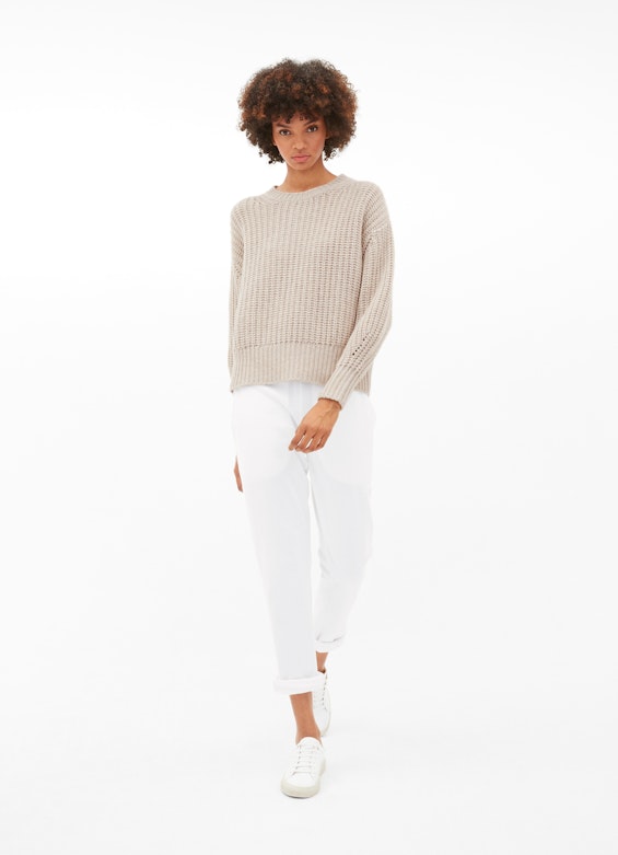Coupe Regular Fit Maille Pull-over sand