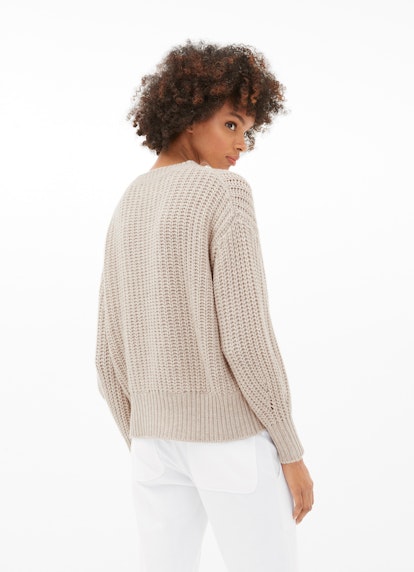 Coupe Regular Fit Maille Pull-over sand