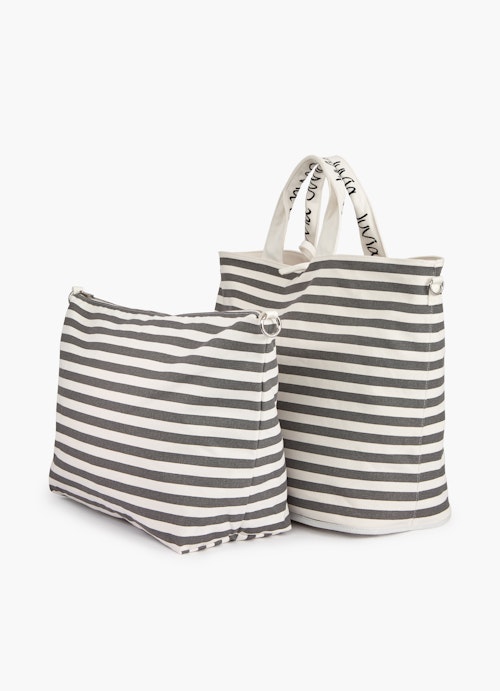 One Size Accessoires Canvas - Wende-Shopper eggshell