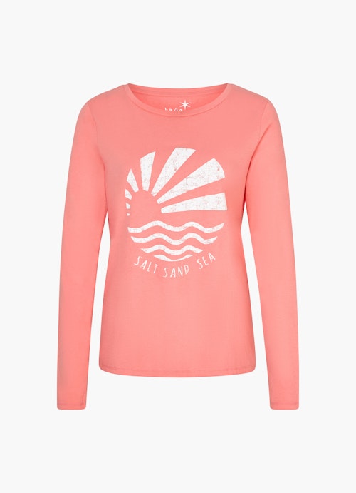Coupe Regular Fit T-shirts à manches longues T-shirt à manches longues pink coral