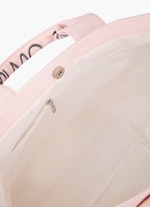 One Size Accessoires Canvas - Logo-Shopper pale pink