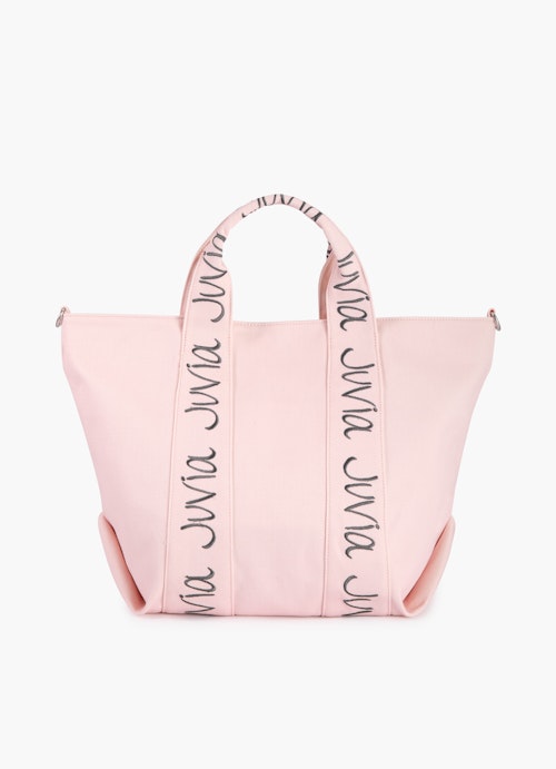 Onesize Accessoires Canvas - Logo-Shopper pale pink