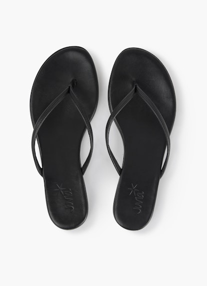 Regular Fit Schuhe Leder - Flip-Flops black