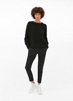 Oversized Fit Strick Cashmere - Pullover black