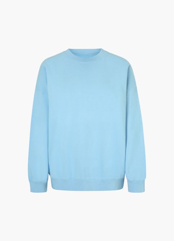 Oversized Fit Sweatshirts Sweater mit Puffärmeln faded aqua