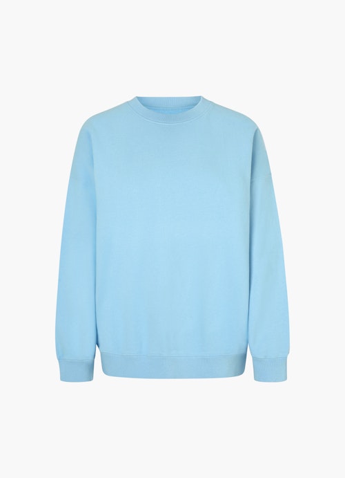 Oversized Fit Sweatshirts Sweater mit Puffärmeln faded aqua