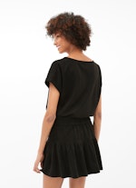Regular Fit Skirts Tech Velours - Skirt black