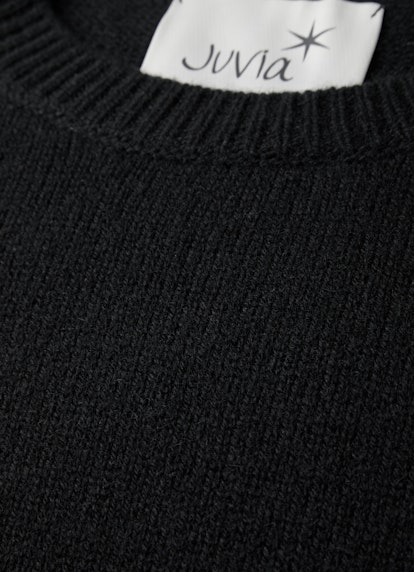 Oversized Fit Knitwear Pure Cashmere Sweater black
