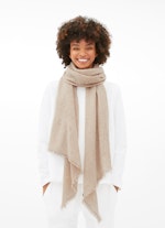One Size Knitwear Pure Cashmere Scarf sand