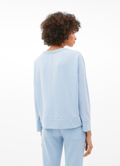 Baby Blue Oversized Fit Sweat Hoodie, Tops