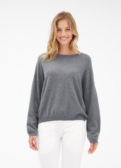 Coupe Regular Fit Maille Pull-over en cachemire graphit mel.