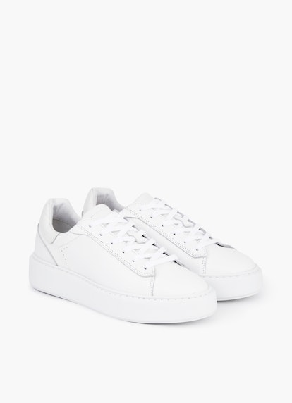 Regular Fit Shoes Leather - Trainer white