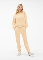 Oversized Fit Sweatshirts Sweater with Puffy Sleeves straw
