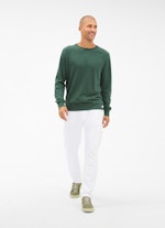 Casual Fit Sweater Sweatshirt deep green