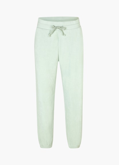 Coupe Regular Fit Pantalons Pantalon de jogging en tissu éponge water lily