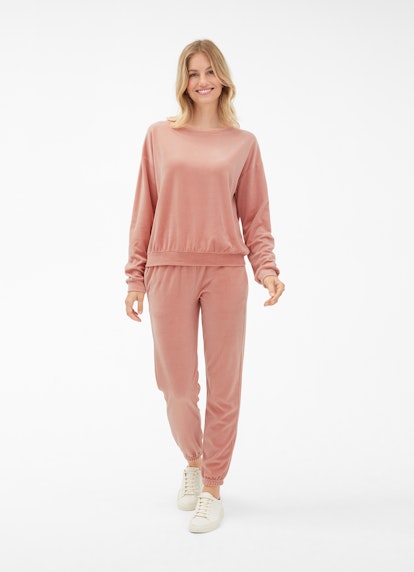 Casual Fit Pants Velvet - Sweatpants terracotta