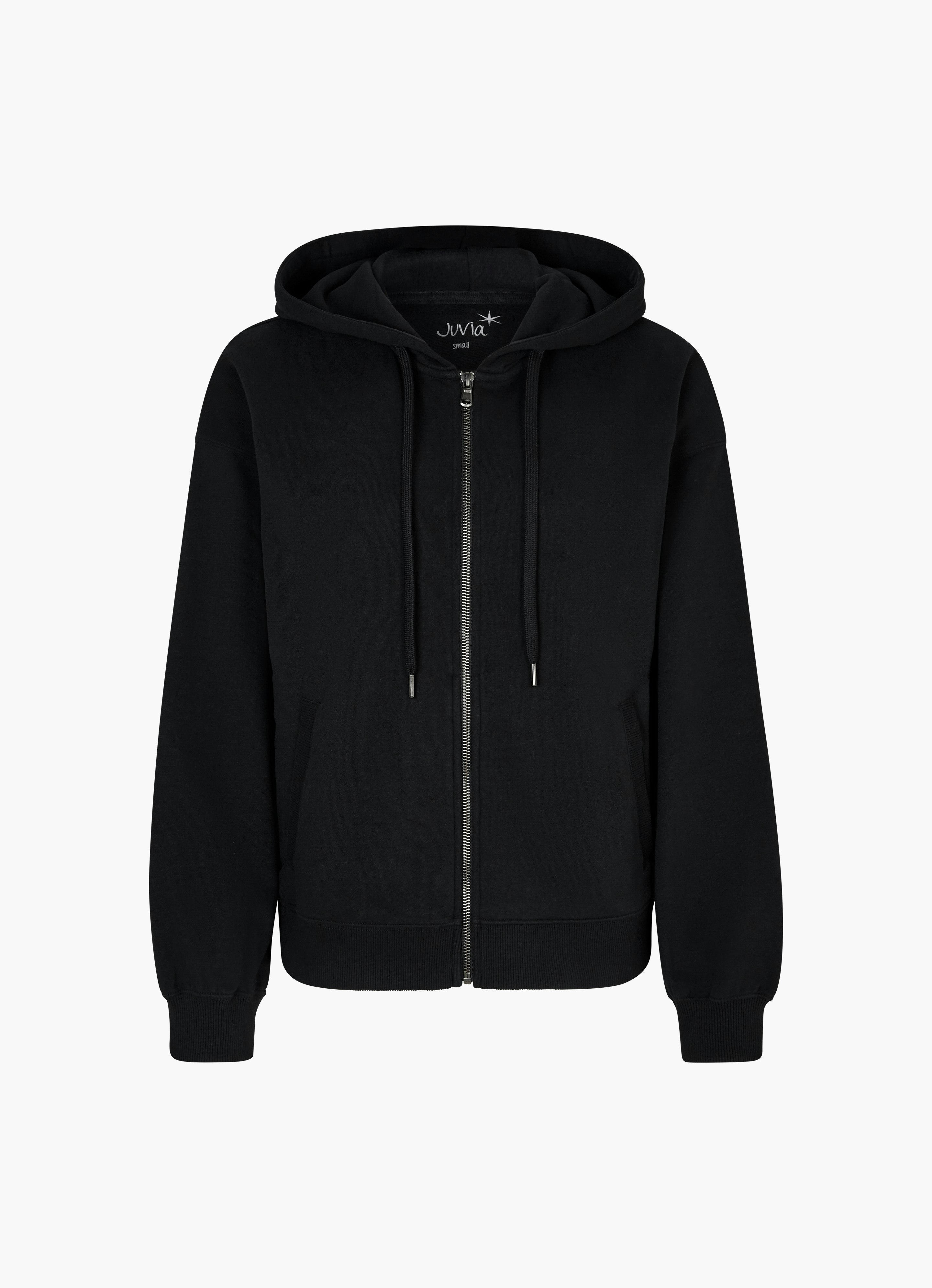 Black Hoodie Jacket Melinda Buy Jackets online at JUVIA