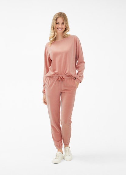 Coupe Casual Fit Pantalons Pantalon de jogging en velours terracotta