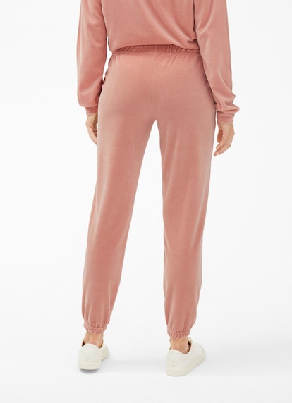 Coupe Casual Fit Pantalons Pantalon de jogging en velours terracotta