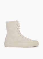 Regular Fit Shoes High-Top Suede - Trainer eggshell