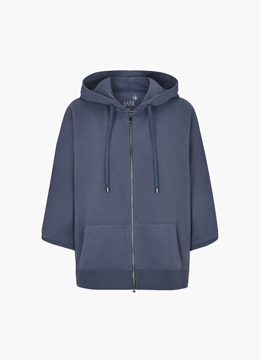 Oversized Fit Sweatshirts Hoodie Cape - Jacket midnight blue