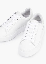 Regular Fit Shoes Leather - Trainer white