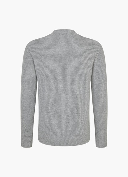 Casual Fit Strick Pullover ash grey mel.
