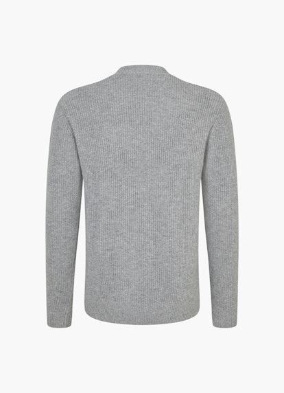 Casual Fit Strick Pullover ash grey mel.
