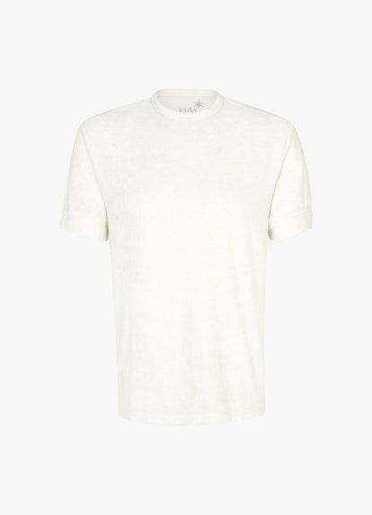 Coupe Casual Fit T-shirts T-shirt en tissu éponge eggshell