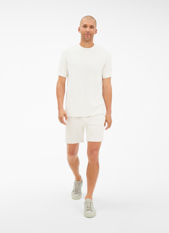 Casual Fit T-shirts Terrycloth - T-Shirt eggshell