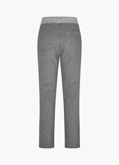 Regular Fit Hosen Herringbone - Sweatpants silver grey
