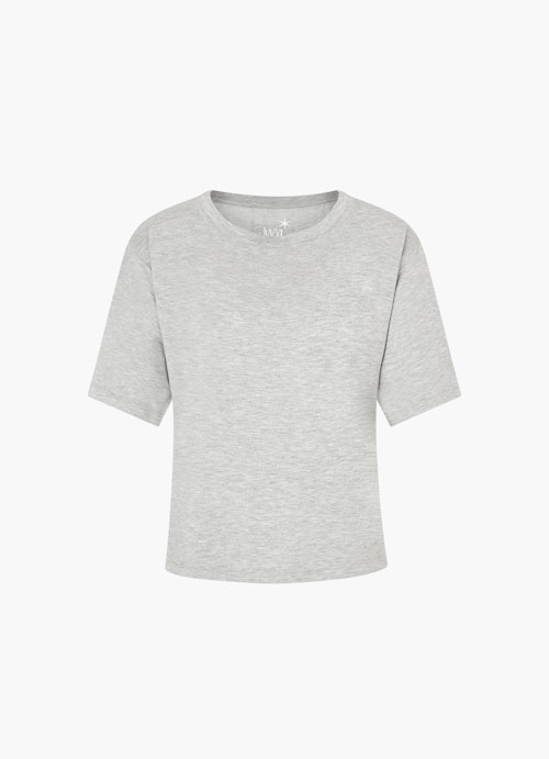 Oversized Fit Athleisure Modal Jersey - T-Shirt l.grey mel.
