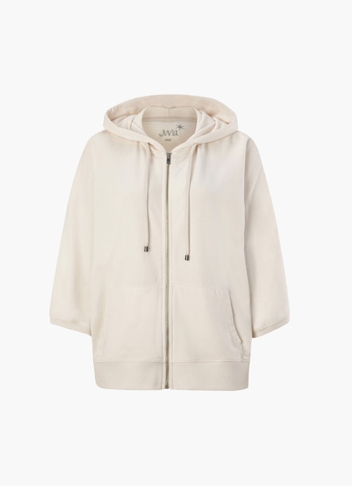 Oversized Fit  Hoodie Cape Jacket eggshell