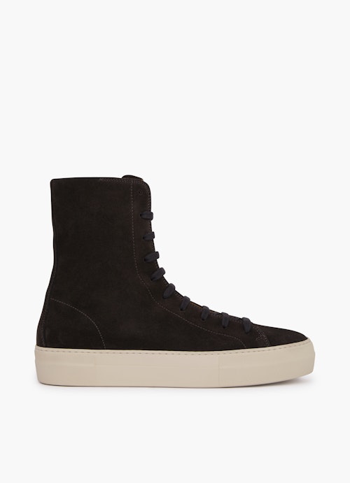 Regular Fit Shoes High-Top Suede - Trainer brown