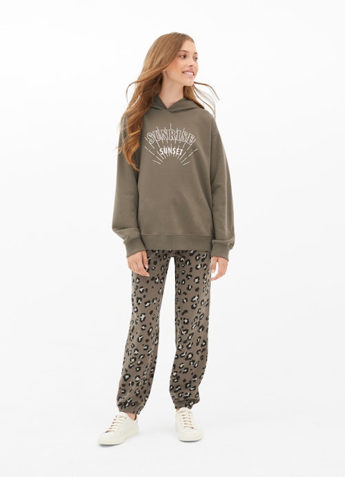 Regular Fit Hosen Sweatpants dark olive