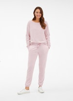 Coupe Regular Fit Pantalons Pantalon de jogging en tissu éponge pale pink