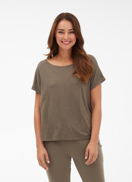 Boxy Fit T-Shirts Boxy - T-Shirt dark olive