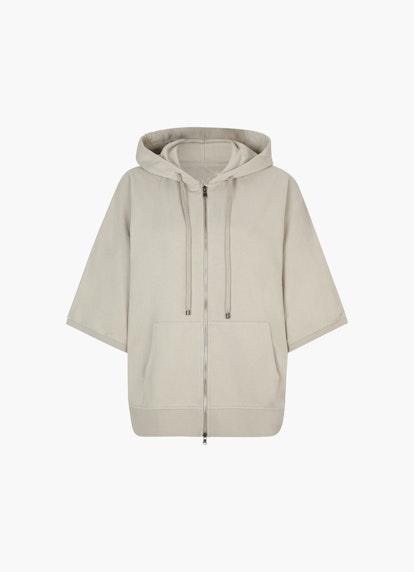 Oversized Fit Jackets Hoodie Cape - Jacket olive grey