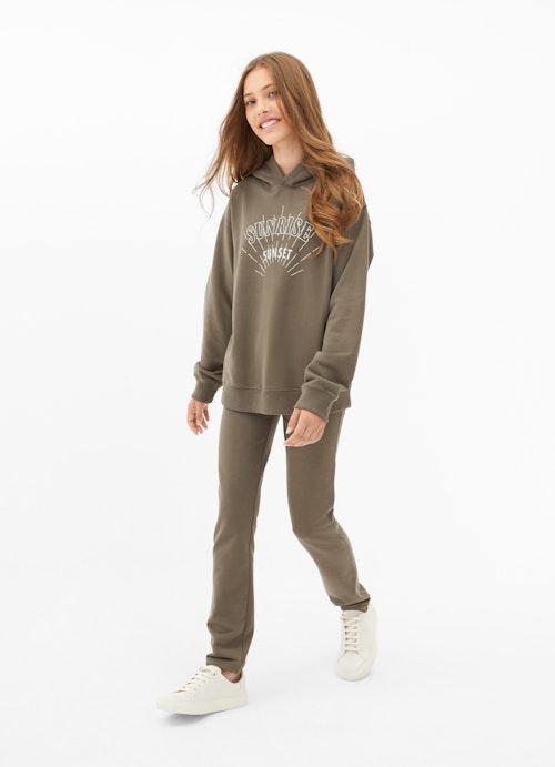 Regular Fit Sweatshirts Hoodie dark olive