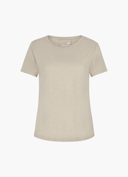 Loose Fit T-Shirts T-Shirt mit Kellerfalte olive grey