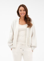 Coupe Loose Fit Maille Cardigan en maille eggshell