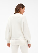 Coupe Loose Fit Maille Cardigan en maille eggshell