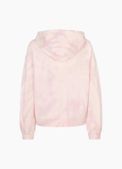 Loose Fit Jackets Hoodie Sweat Jacket with Puffy Sleeves pale pink